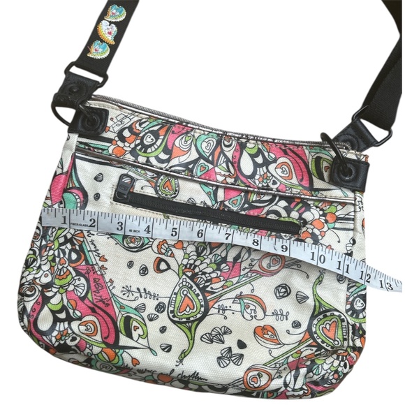 Sakroots Peace Canvas Coated Crossbody Bag Purse - Picture 7 of 8